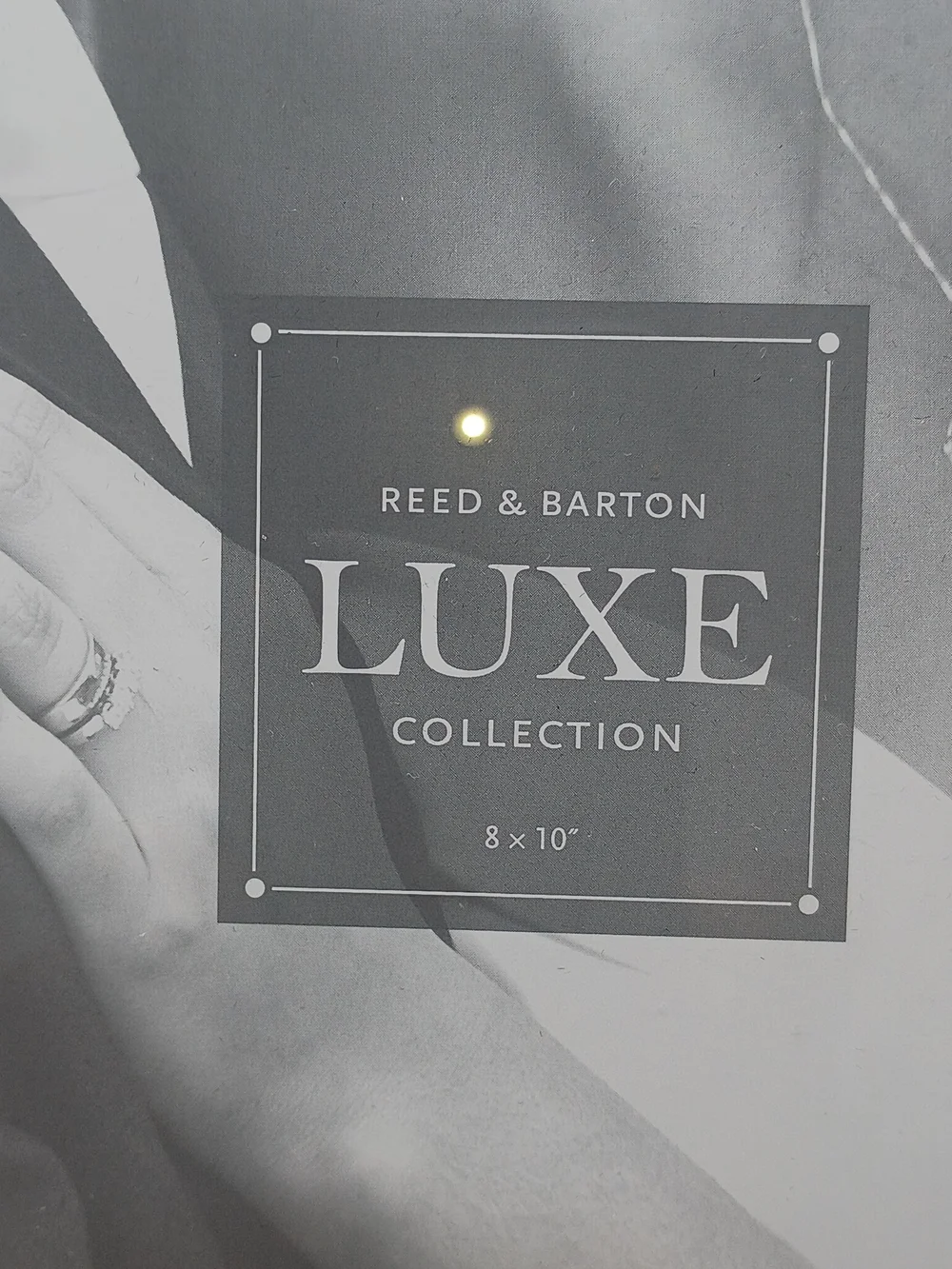 Reed & Barton Luxe Black and Silver Beaded Picture Frame
